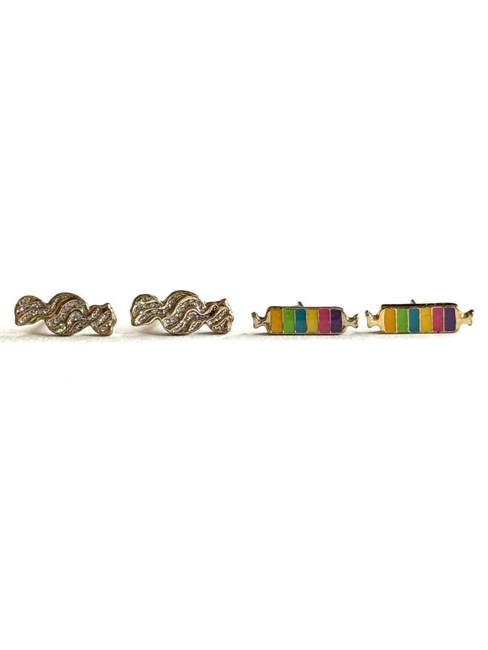 BaubleBar Halloween Candy Stud Earring Set - Wrapped Sweets & Rainbow Candy